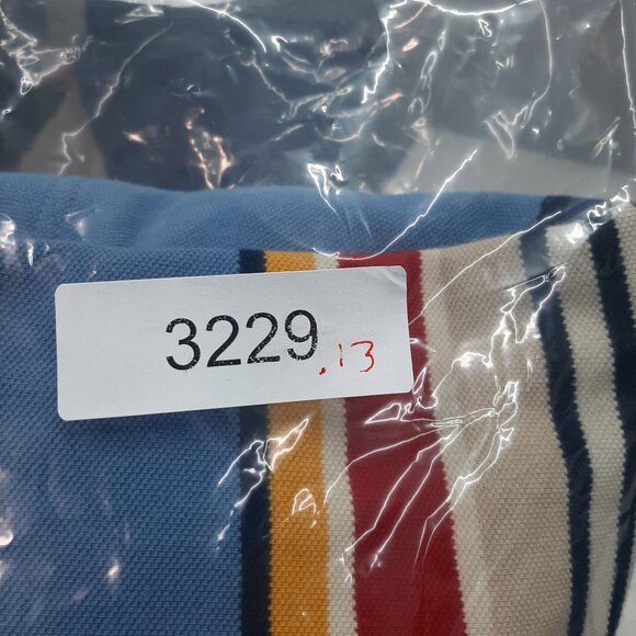 Pendleton Mens Striped Blue Polo Shirt With Yosemite Park Blanket Patch Size XL - Picture 6 of 6